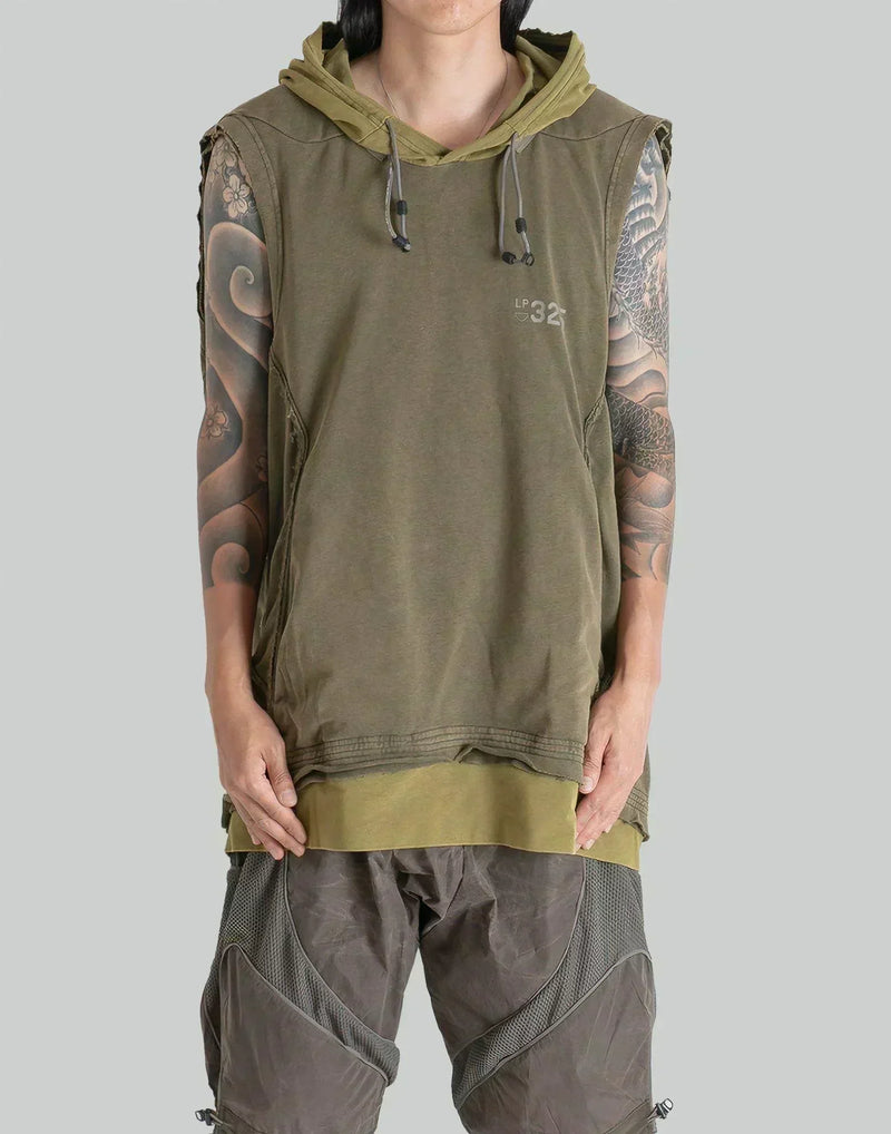 HAMCUS - TM / DEEP DWELLERS HOODED TANK TOP - 082plus