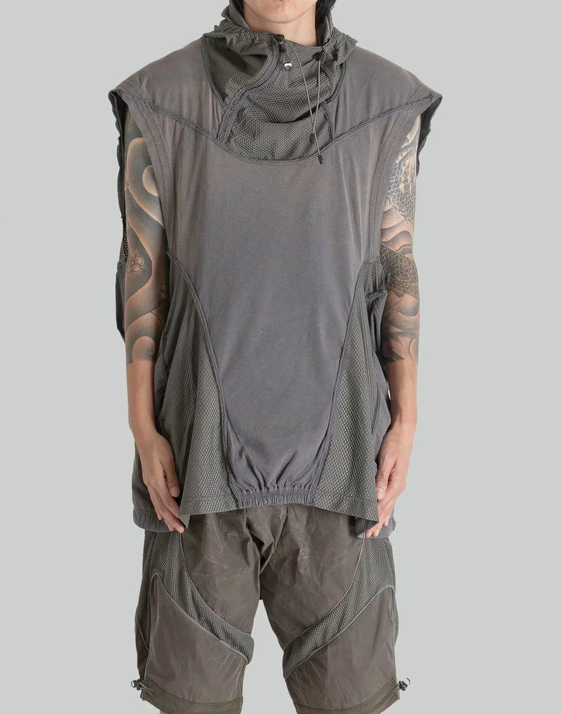 HAMCUS - TM / NAMELESS HOODED TANK TOP - 082plus