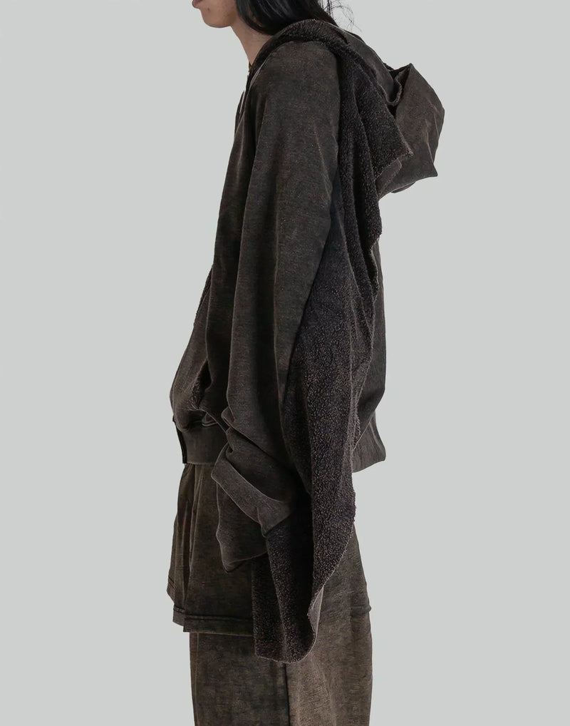 SANKUANZ - SPLICED WASHED HOODIE - 082plus