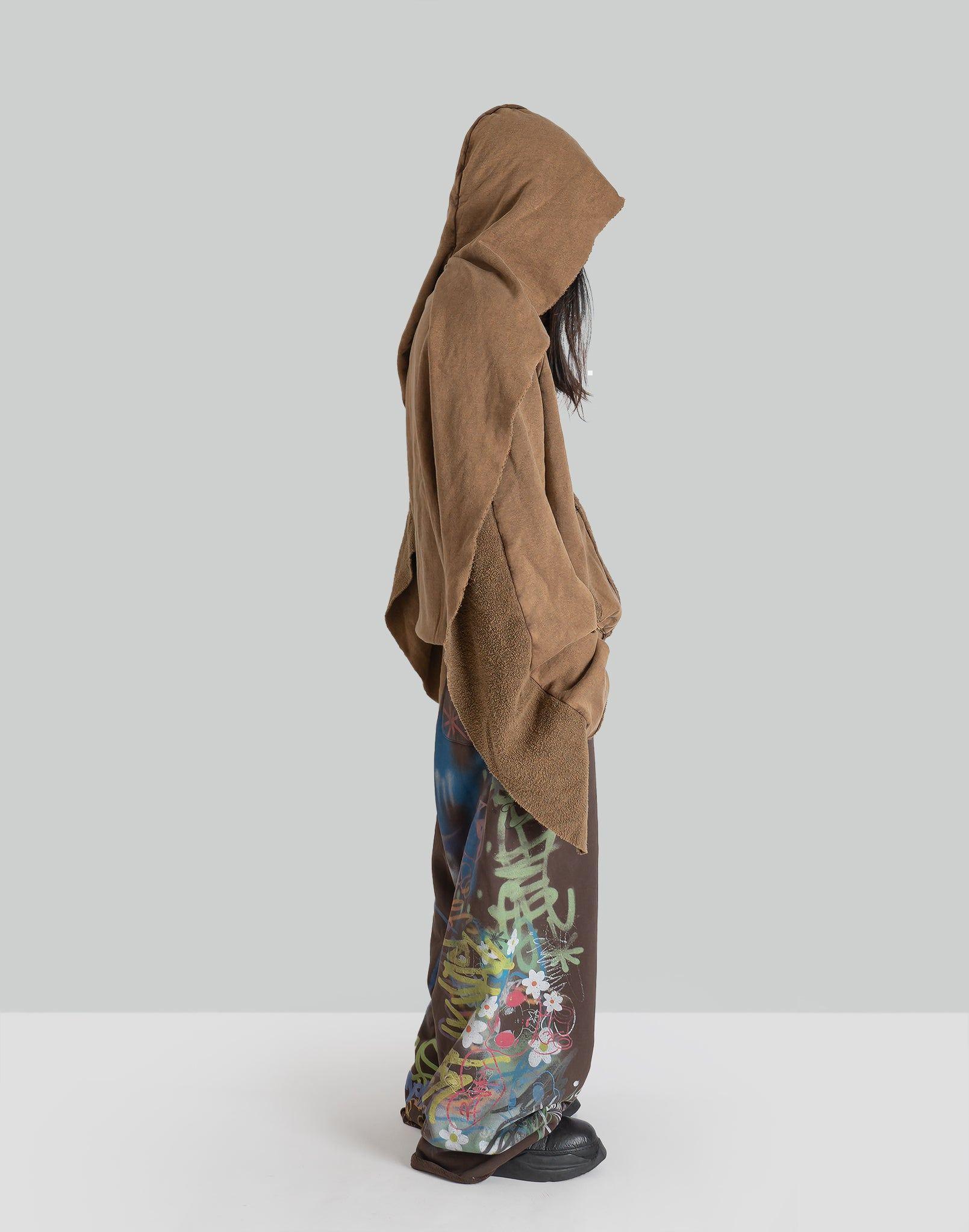 SANKUANZ - SPLICED WASHED HOODIE - 082plus