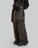 SANKUANZ - SPLICED WASHED SWEATPANTS - 082plus