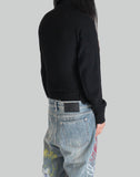 SANKUANZ - STED ASYMMETRICAL RAW-EDGE CARDIGAN - 082plus