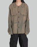 SUN-BLEACHED COLLARLESS TWEED JACKET
