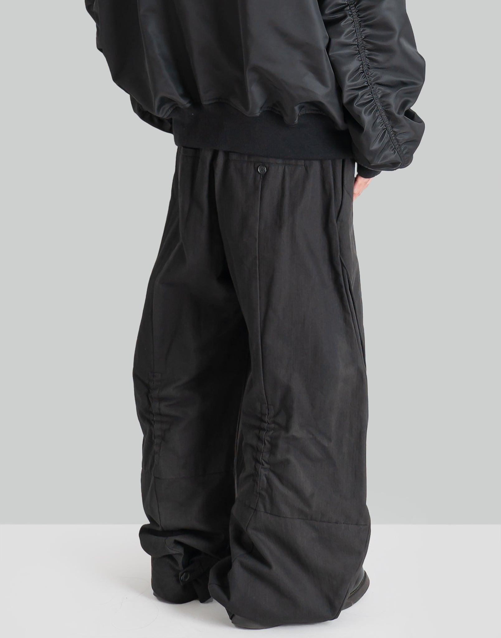 JiyongKim - SUN-BLEACHED CURVED DRAWCORD TROUSERS - 082plus
