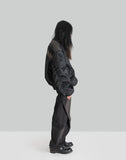 JiyongKim - SUN-BLEACHED CURVED DRAWCORD TROUSERS - 082plus