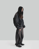 JiyongKim - SUN-BLEACHED CURVED DRAWCORD TROUSERS - 082plus