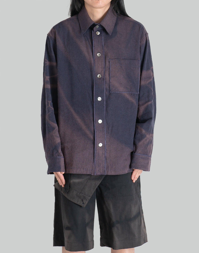 JiyongKim - SUN-BLEACHED DETACHABLE COLLAR SHIRT - 082plus