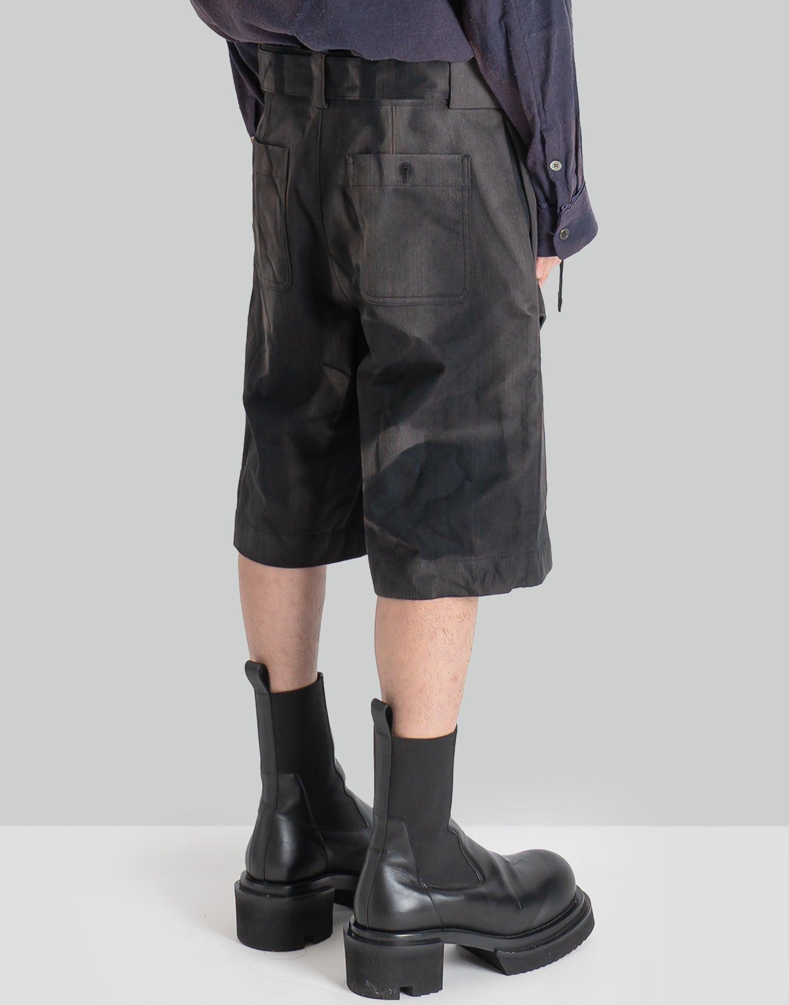 JiyongKim - SUN-BLEACHED DOUBLE FRONT SHORTS - 082plus