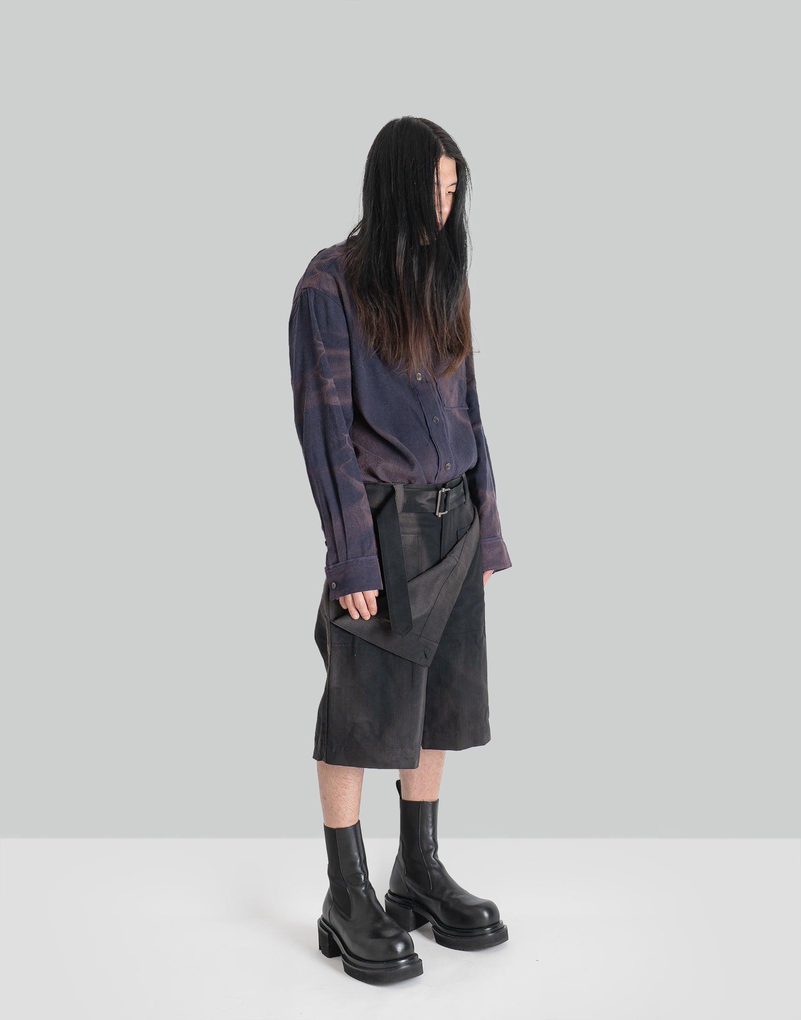 JiyongKim - SUN-BLEACHED DOUBLE FRONT SHORTS - 082plus