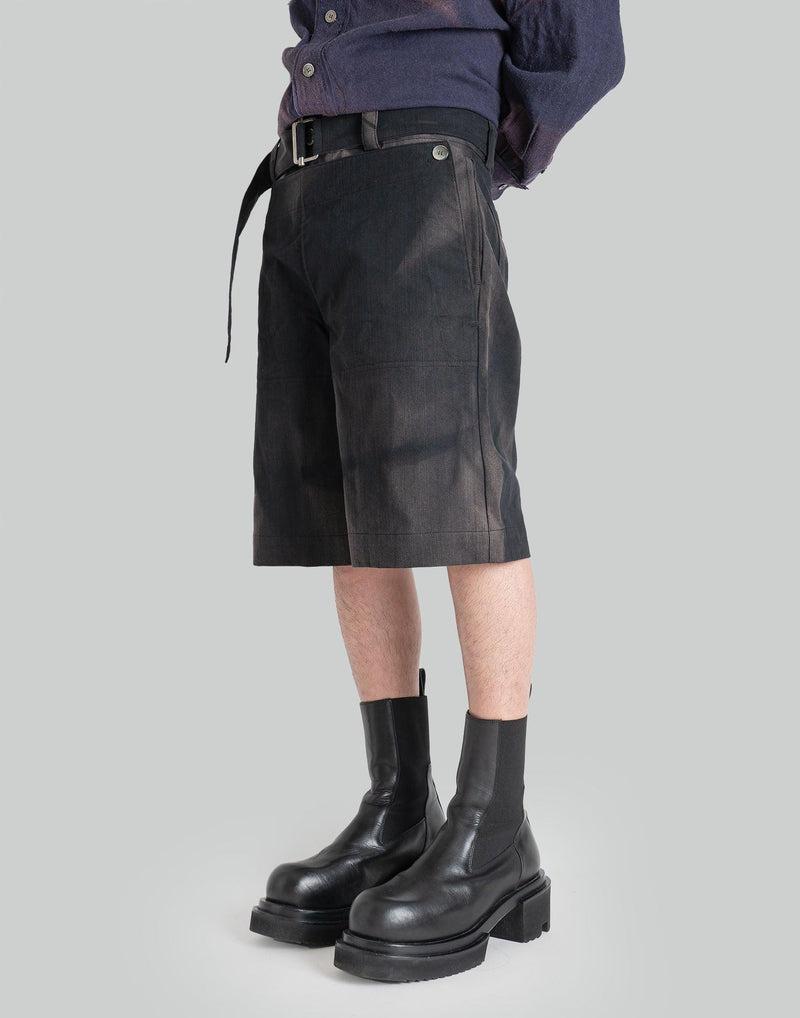JiyongKim - SUN-BLEACHED DOUBLE FRONT SHORTS - 082plus