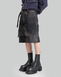 JiyongKim - SUN-BLEACHED DOUBLE FRONT SHORTS - 082plus