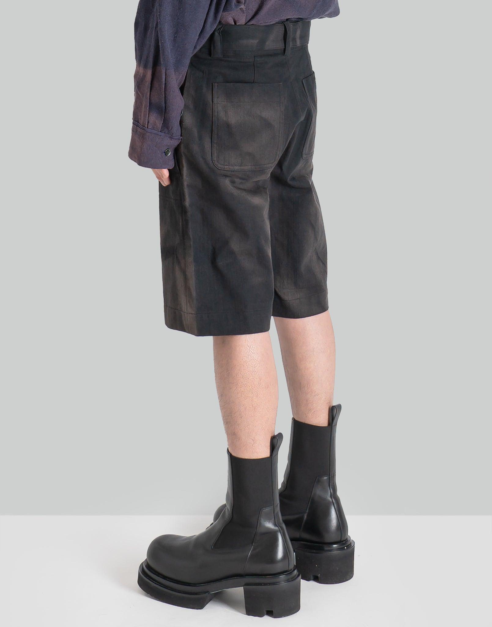 JiyongKim - SUN-BLEACHED DOUBLE FRONT SHORTS - 082plus