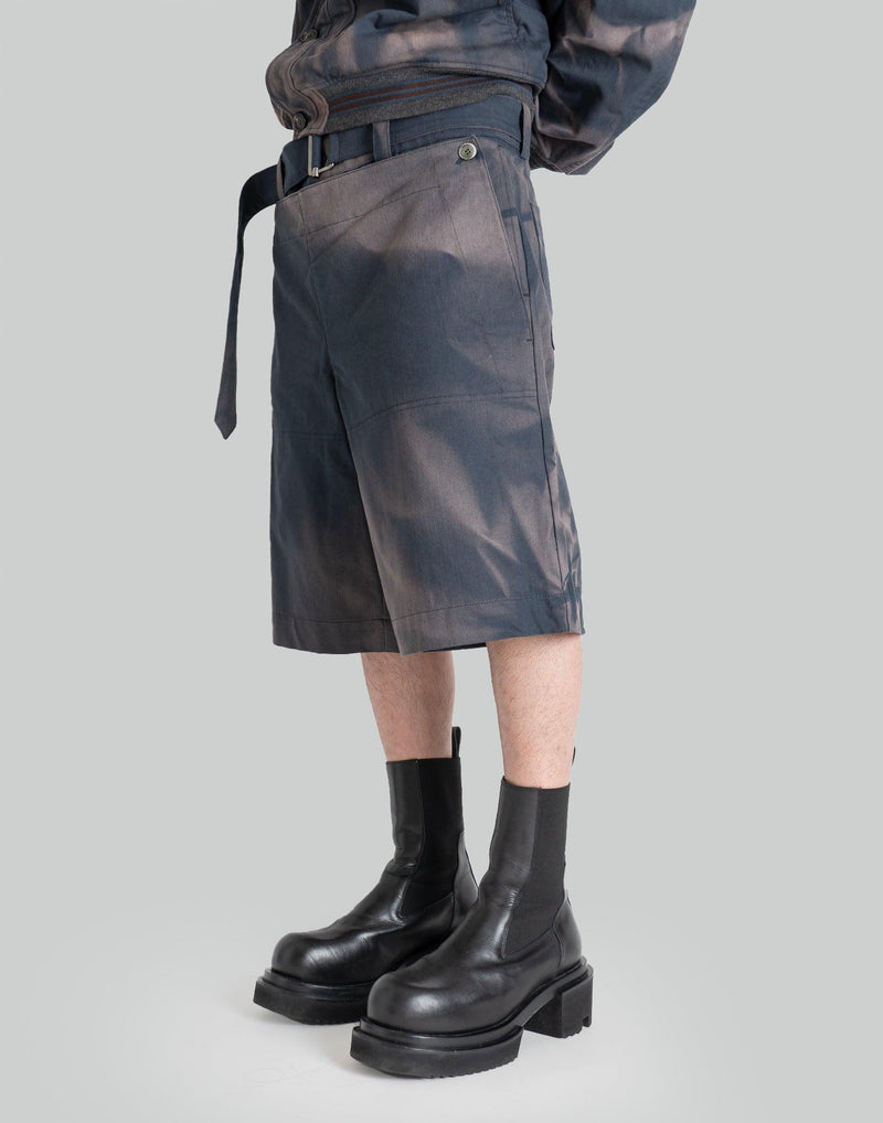 JiyongKim - SUN-BLEACHED DOUBLE FRONT SHORTS - 082plus