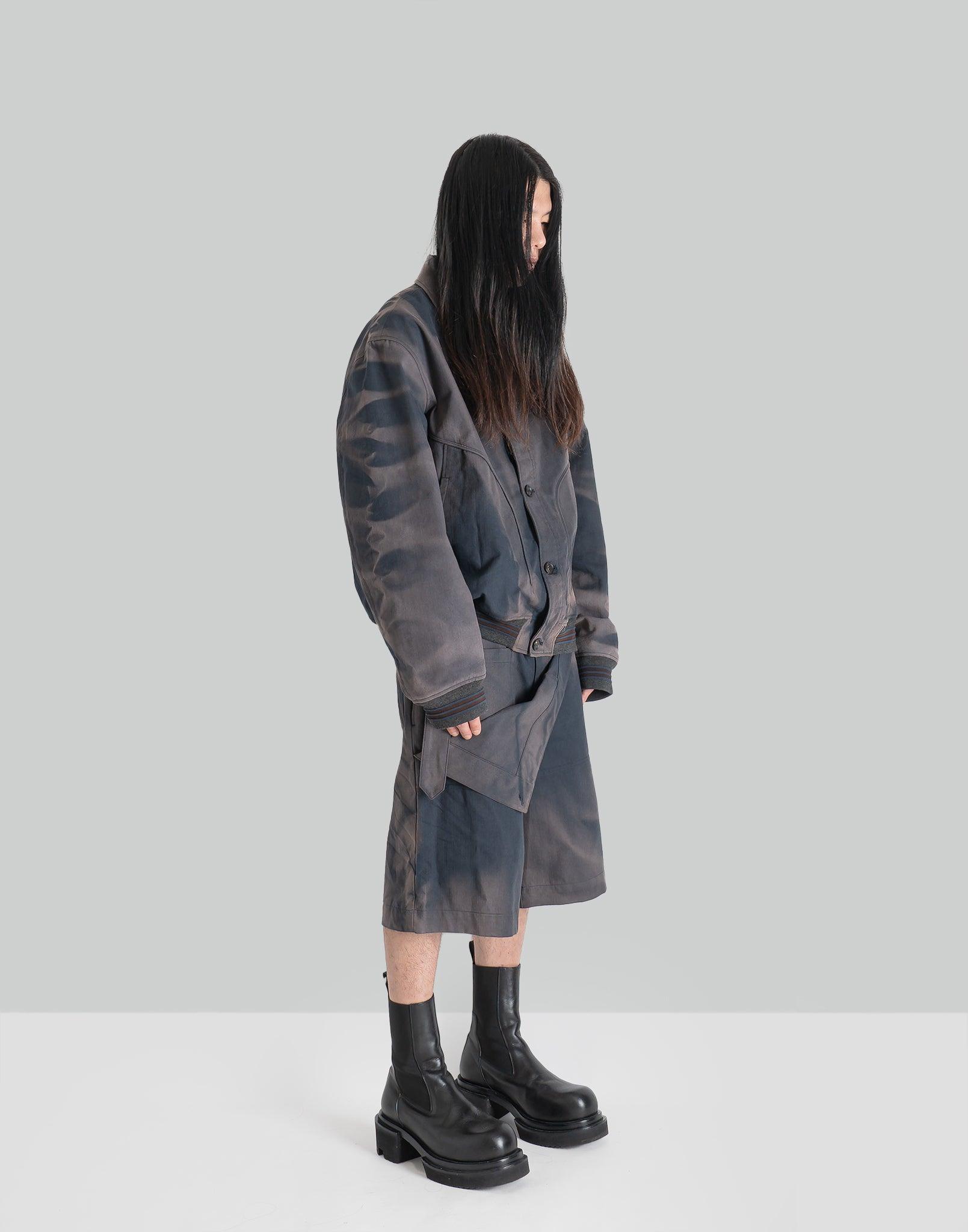 JiyongKim - SUN-BLEACHED DOUBLE FRONT SHORTS - 082plus