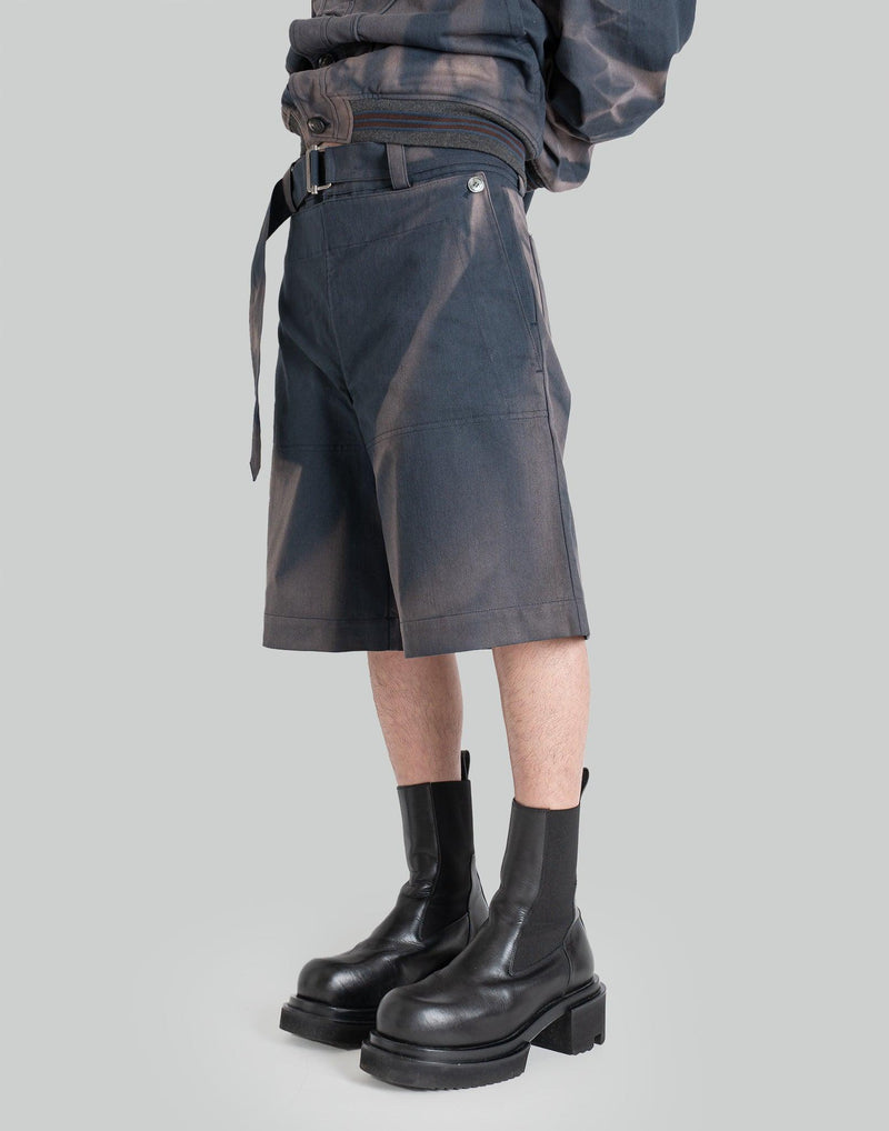 JiyongKim - SUN-BLEACHED DOUBLE FRONT SHORTS - 082plus