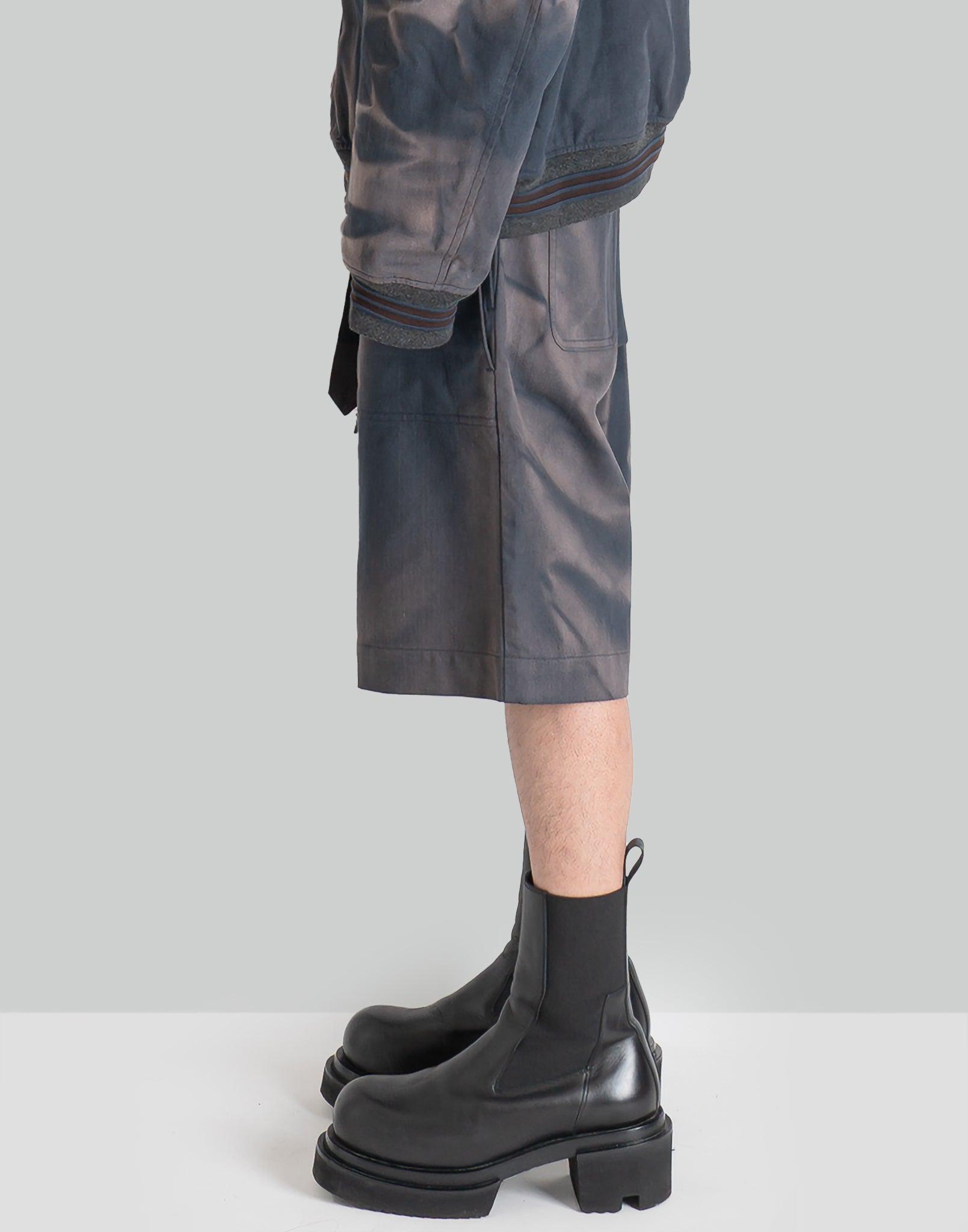 JiyongKim - SUN-BLEACHED DOUBLE FRONT SHORTS - 082plus