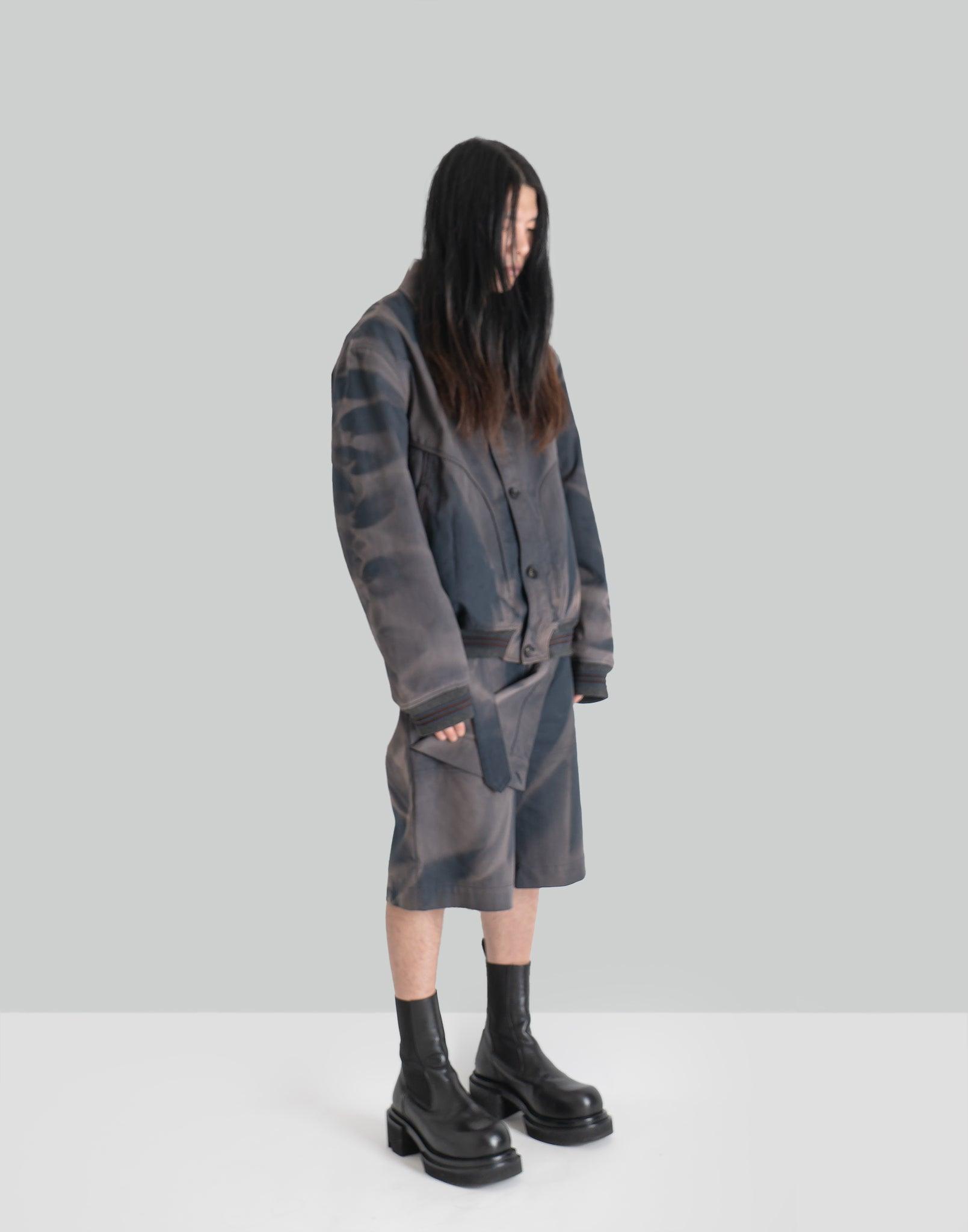 JiyongKim - SUN-BLEACHED DOUBLE FRONT SHORTS - 082plus