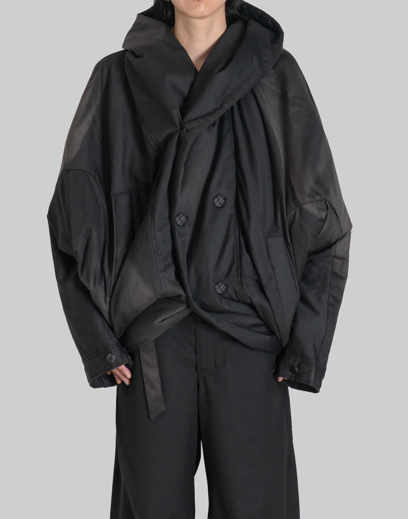 JiyongKim - SUN-BLEACHED DRAPED INSULATE JACKET - 082plus