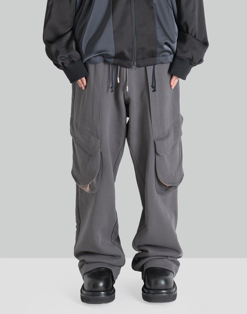 JiyongKim - SUN-BLEACHED DRAPED POCKET SWEATPANTS - 082plus