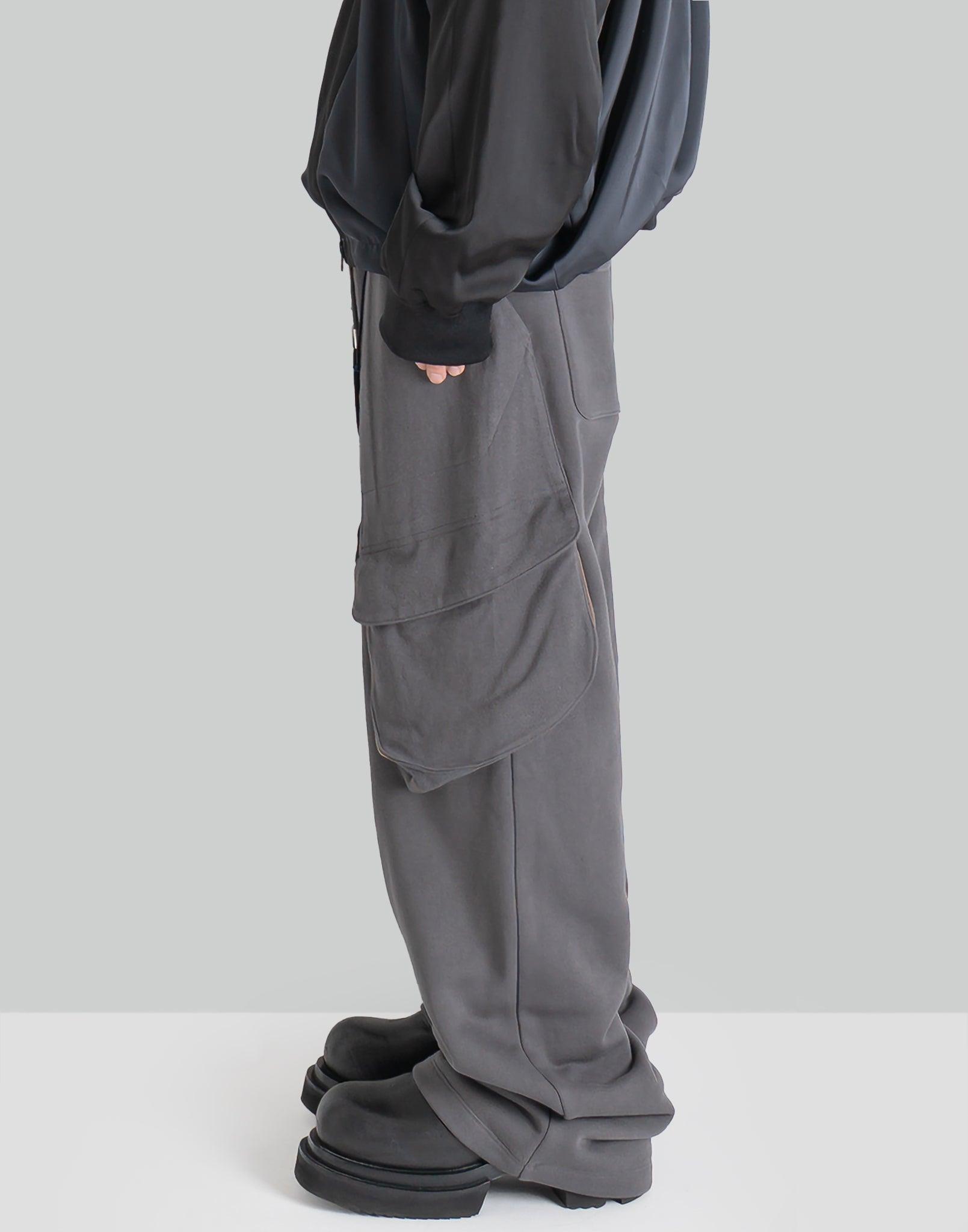 JiyongKim - SUN-BLEACHED DRAPED POCKET SWEATPANTS - 082plus