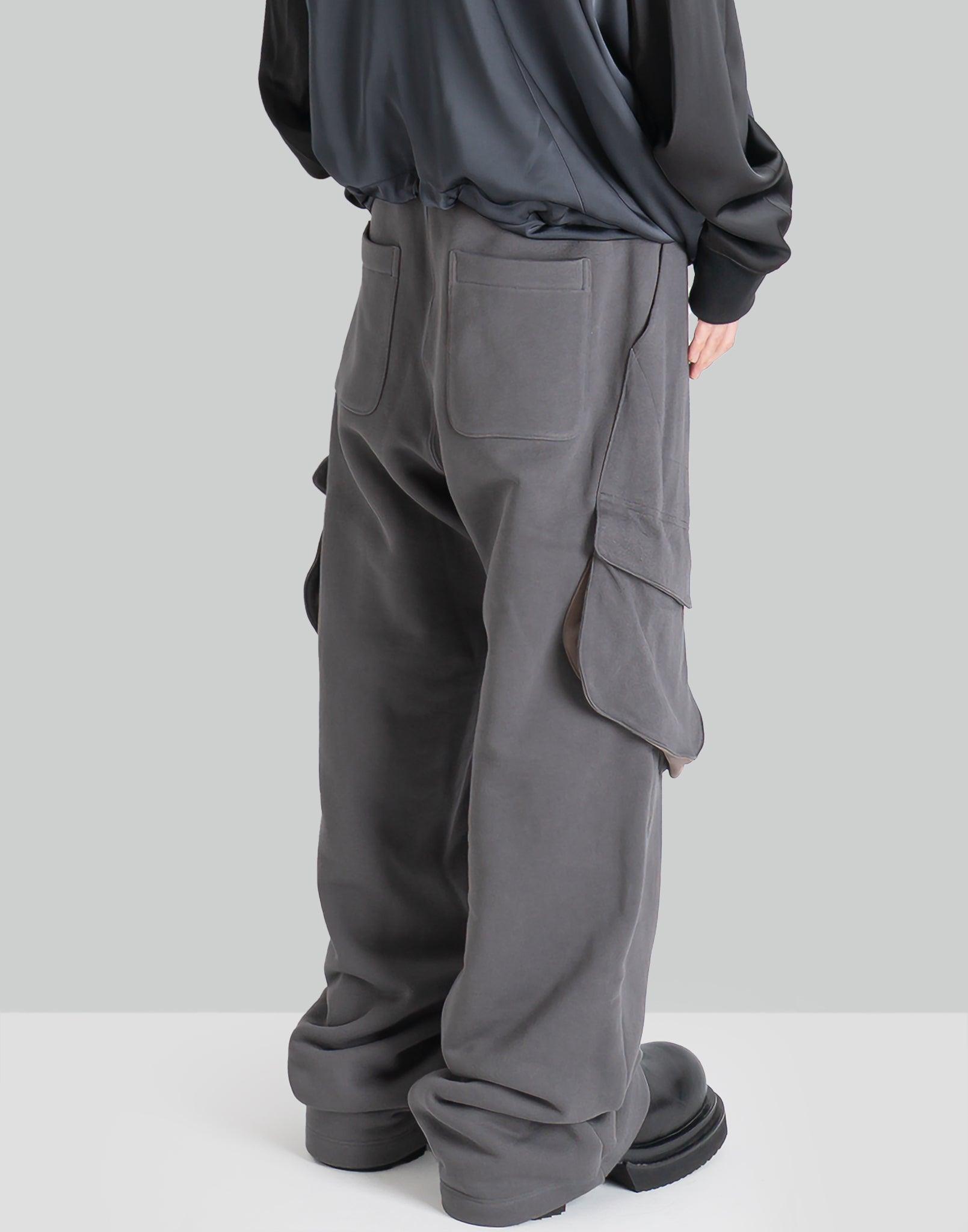 JiyongKim - SUN-BLEACHED DRAPED POCKET SWEATPANTS - 082plus