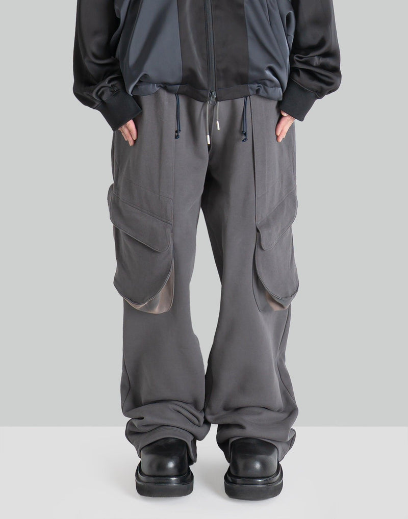 JiyongKim - SUN-BLEACHED DRAPED POCKET SWEATPANTS - 082plus