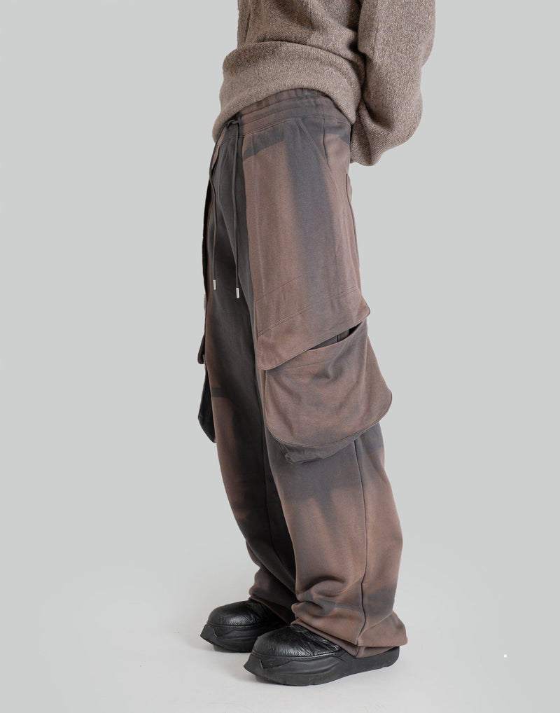 JiyongKim - SUN-BLEACHED DRAPED POCKET SWEATPANTS - 082plus