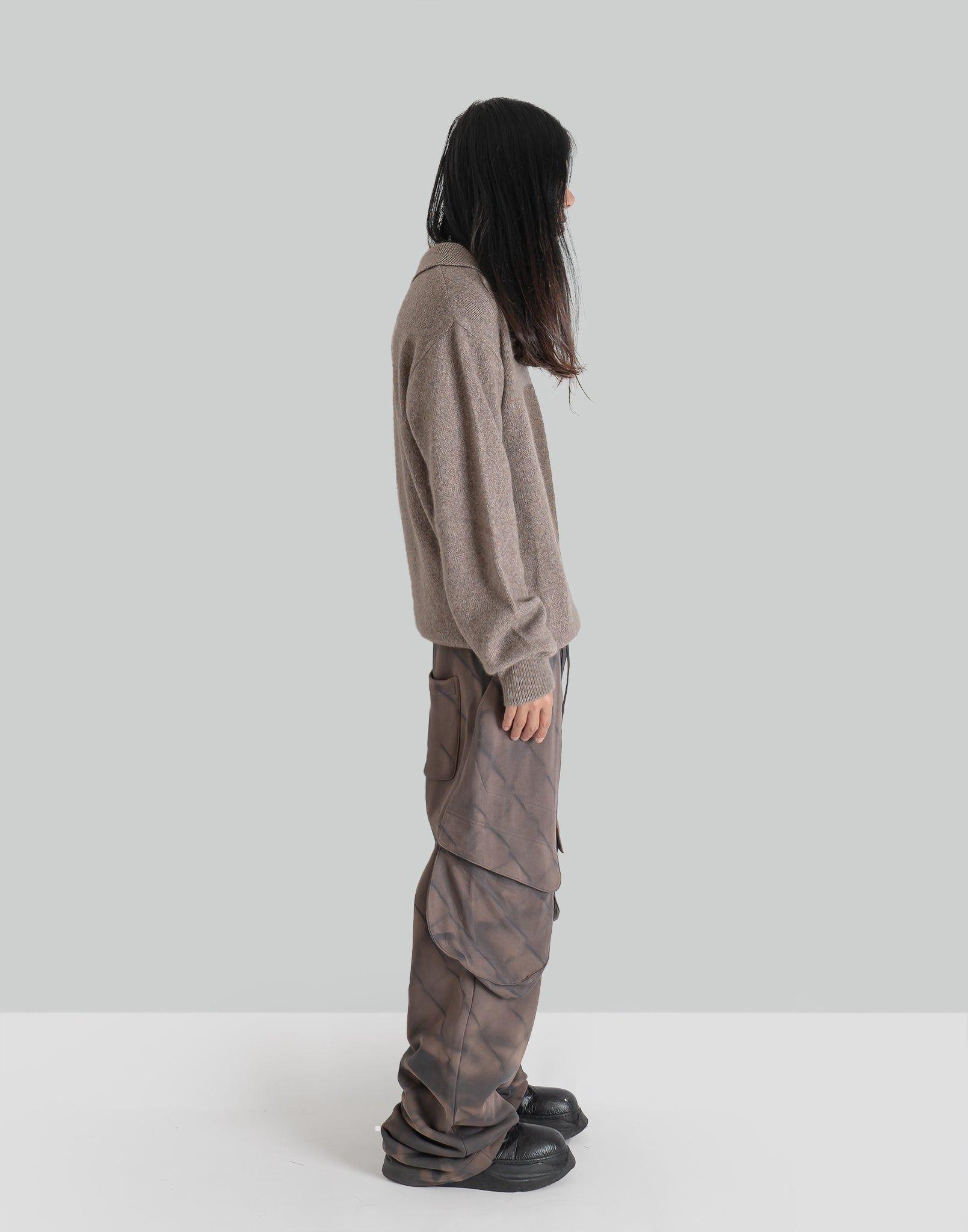 JiyongKim - SUN-BLEACHED DRAPED POCKET SWEATPANTS - 082plus