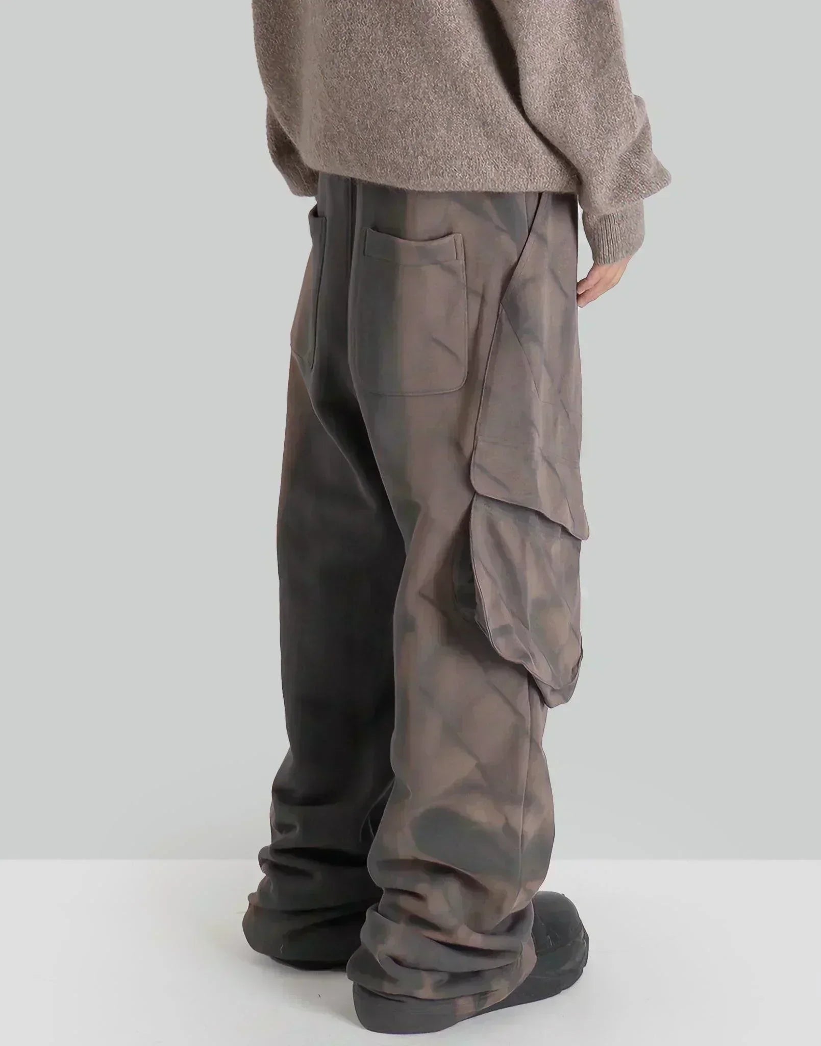 JiyongKim - SUN-BLEACHED DRAPED POCKET SWEATPANTS - 082plus