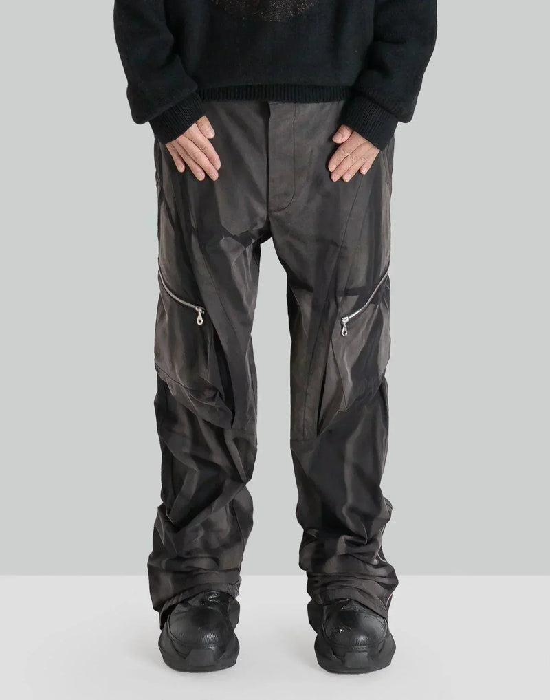 JiyongKim - SUN-BLEACHED DRAPED POCKET TROUSERS - 082plus