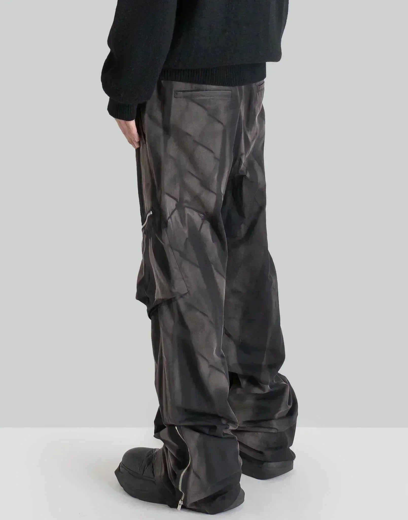 JiyongKim - SUN-BLEACHED DRAPED POCKET TROUSERS - 082plus