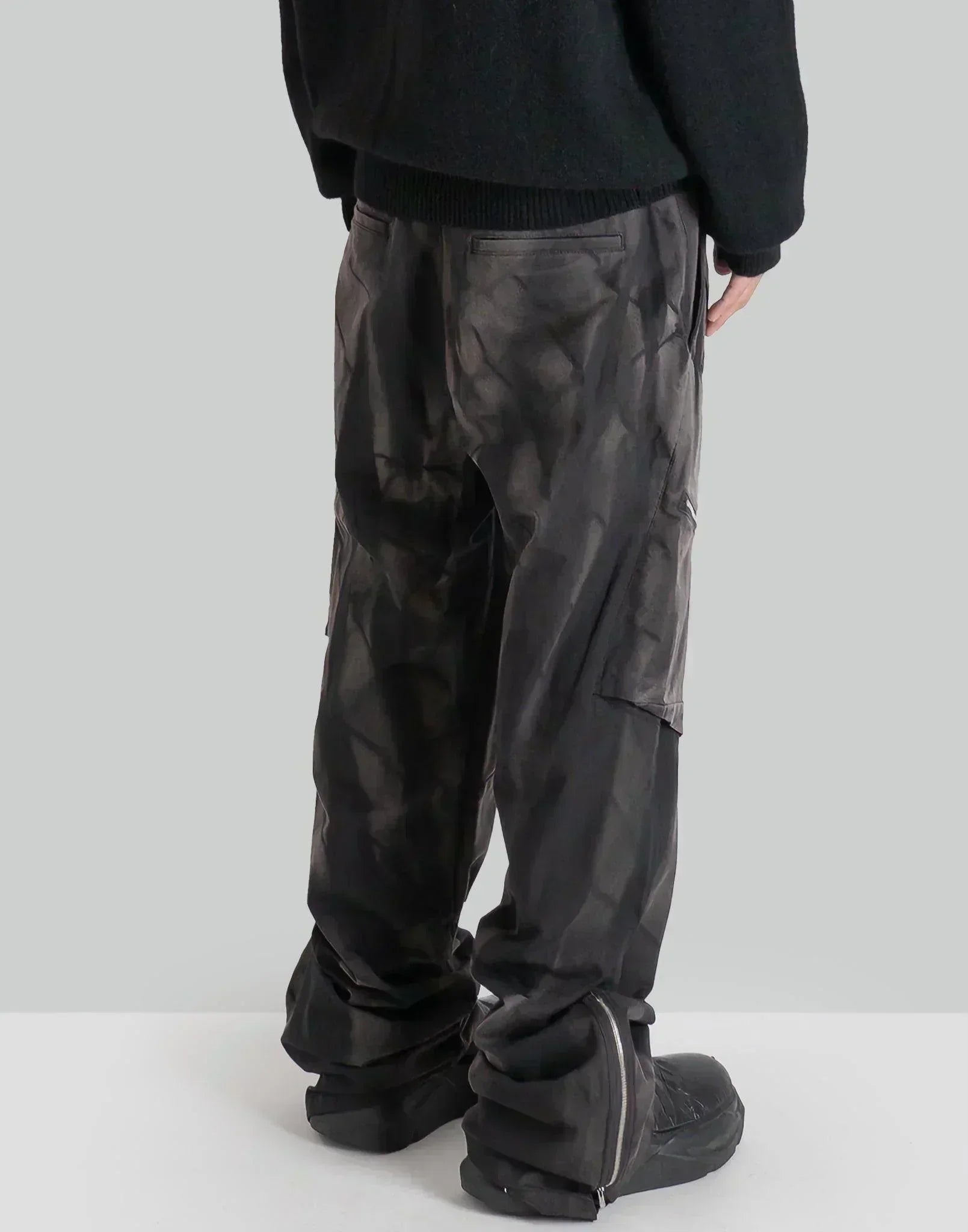 JiyongKim - SUN-BLEACHED DRAPED POCKET TROUSERS - 082plus