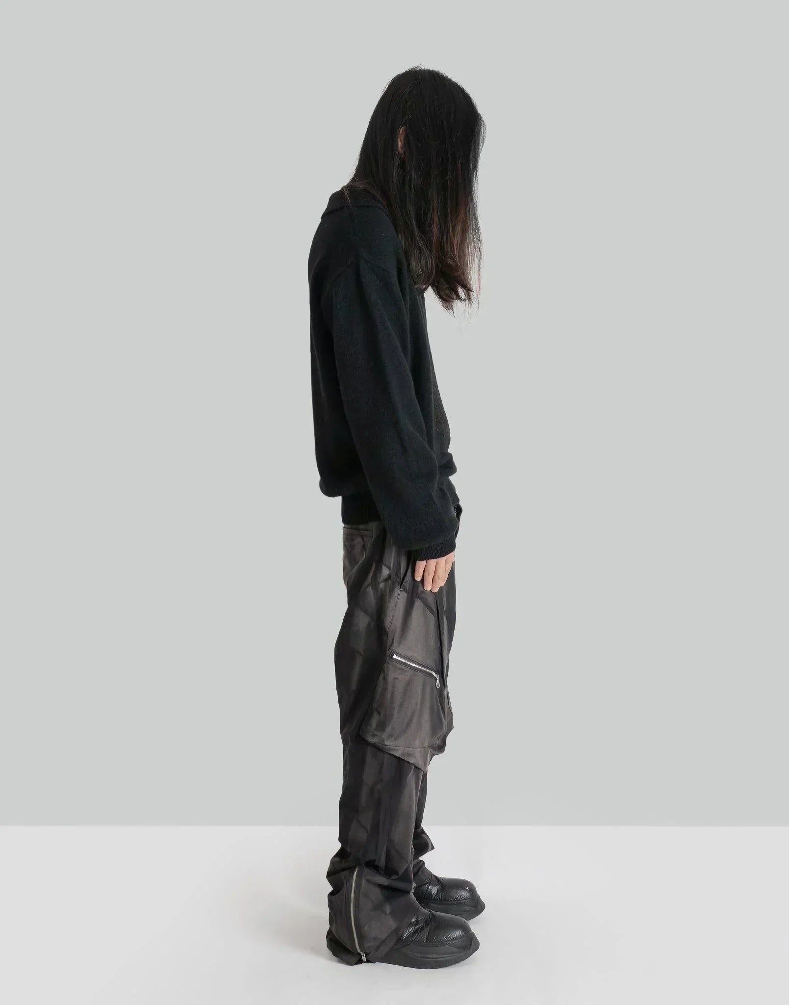 JiyongKim - SUN-BLEACHED DRAPED POCKET TROUSERS - 082plus