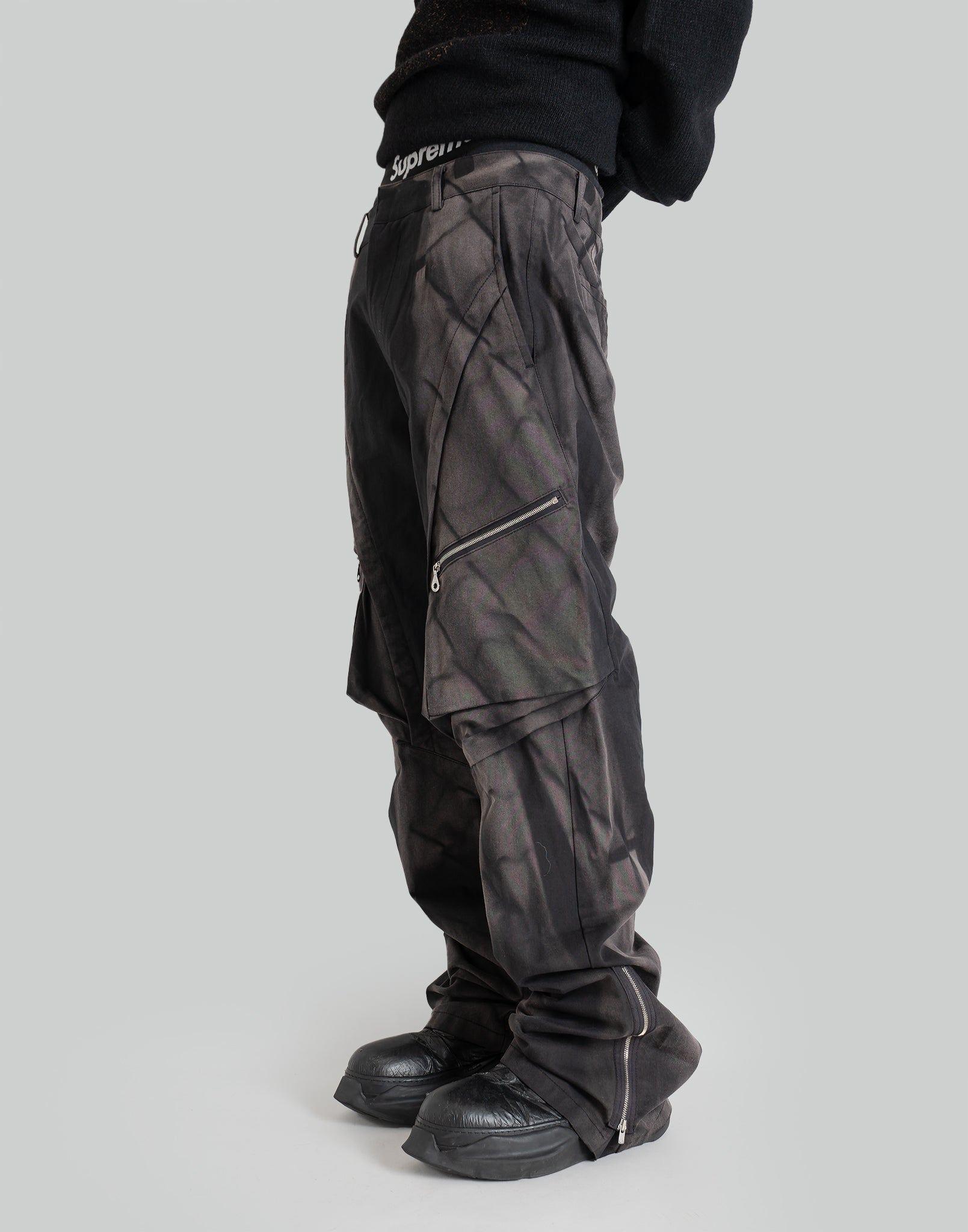 JiyongKim - SUN-BLEACHED DRAPED POCKET TROUSERS - 082plus