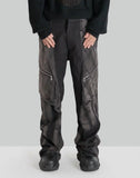 JiyongKim - SUN-BLEACHED DRAPED POCKET TROUSERS - 082plus