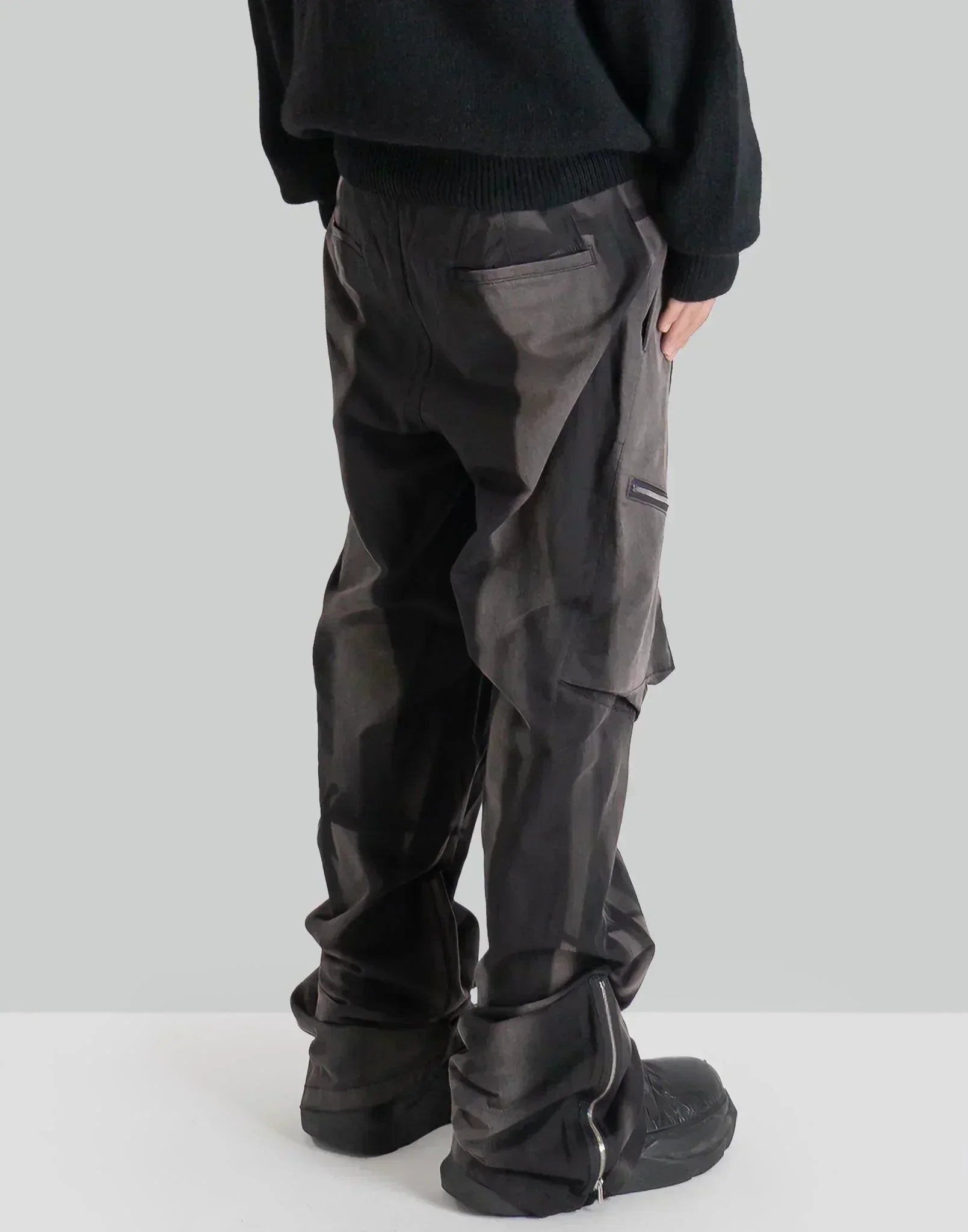 JiyongKim - SUN-BLEACHED DRAPED POCKET TROUSERS - 082plus