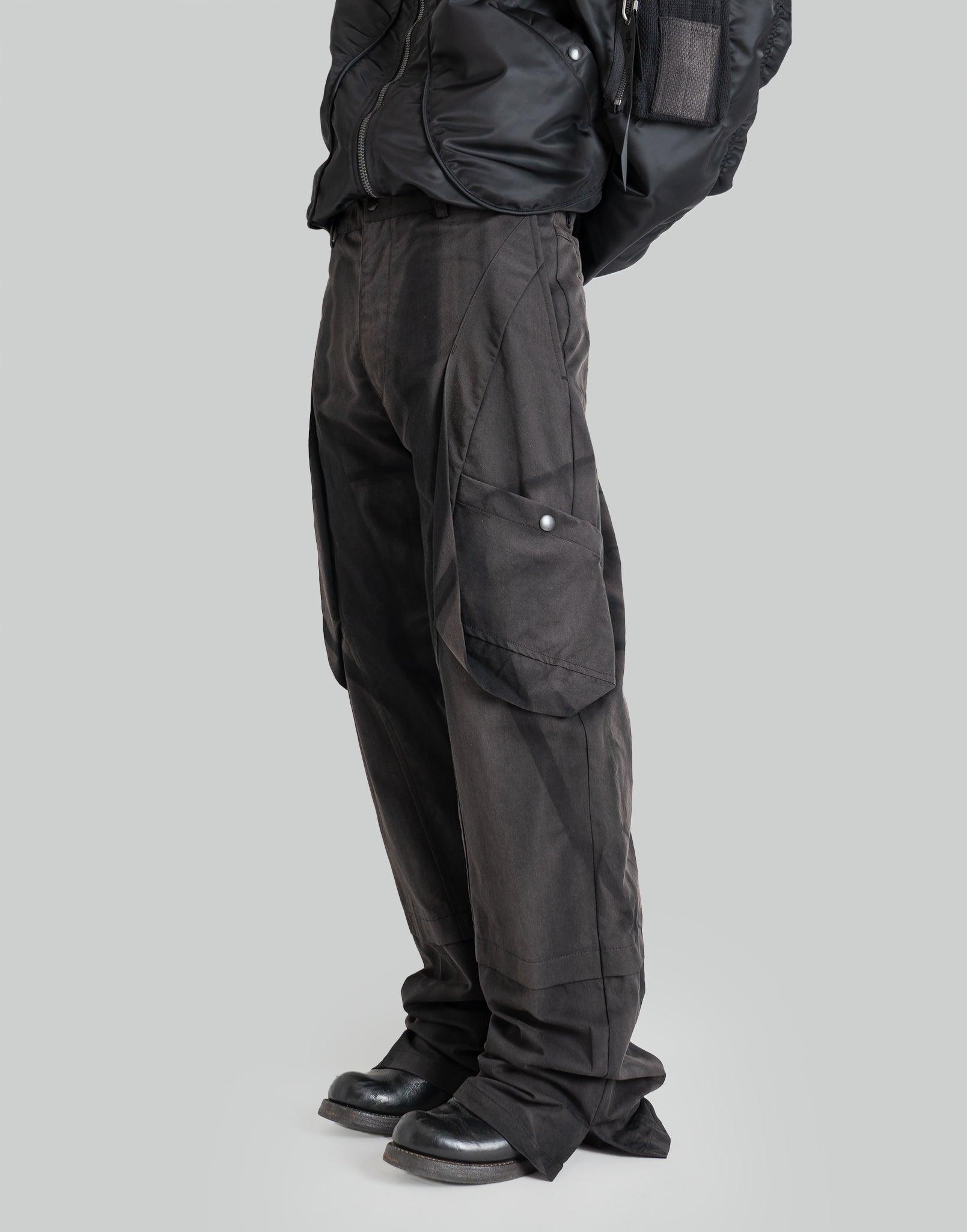 JiyongKim - SUN-BLEACHED DRAPED POCKET TROUSERS - 082plus