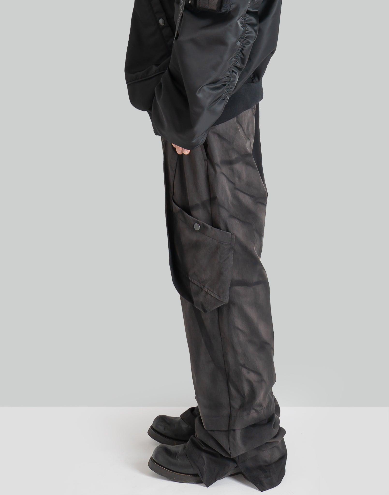 JiyongKim - SUN-BLEACHED DRAPED POCKET TROUSERS - 082plus