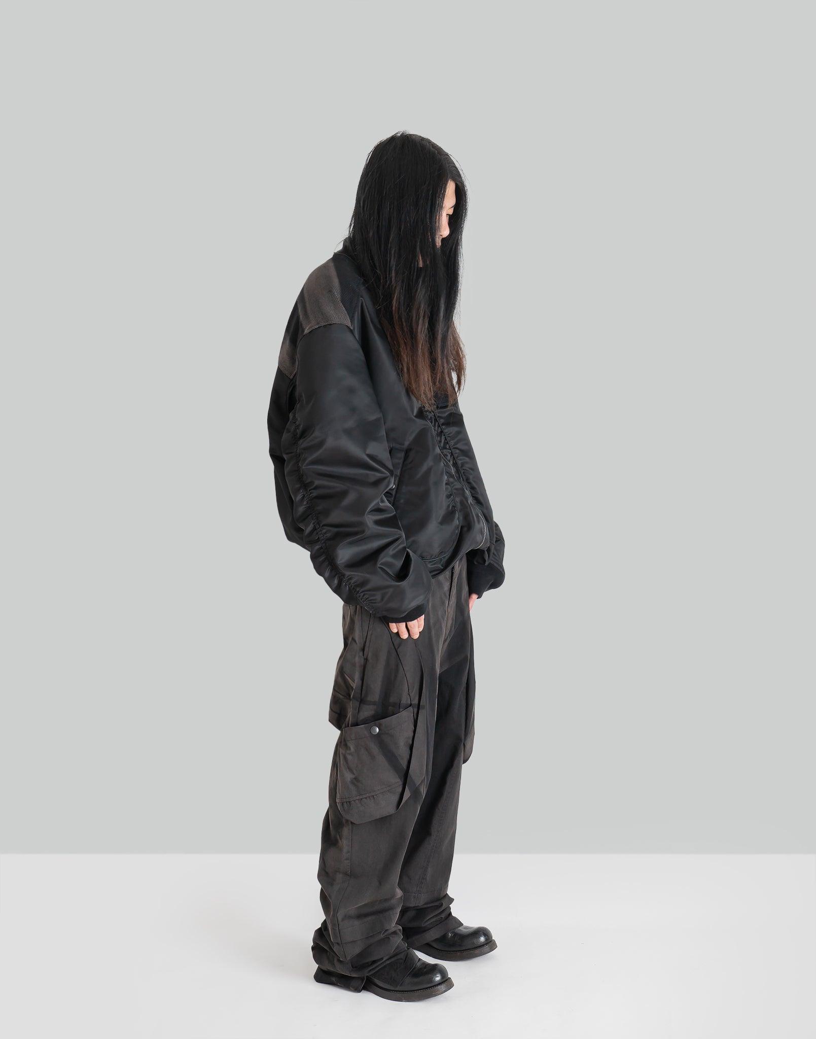 JiyongKim - SUN-BLEACHED DRAPED POCKET TROUSERS - 082plus