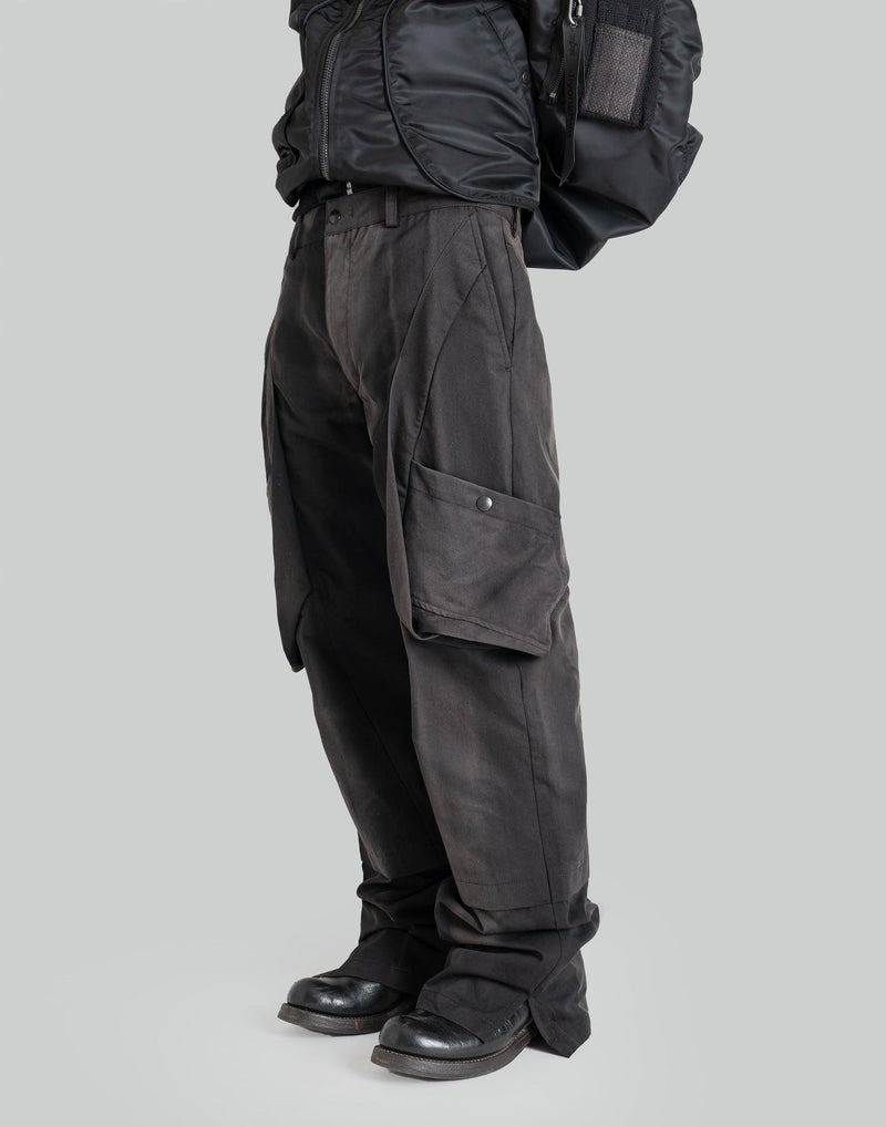 JiyongKim - SUN-BLEACHED DRAPED POCKET TROUSERS - 082plus