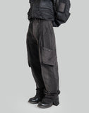 SUN-BLEACHED DRAPED POCKET TROUSERS