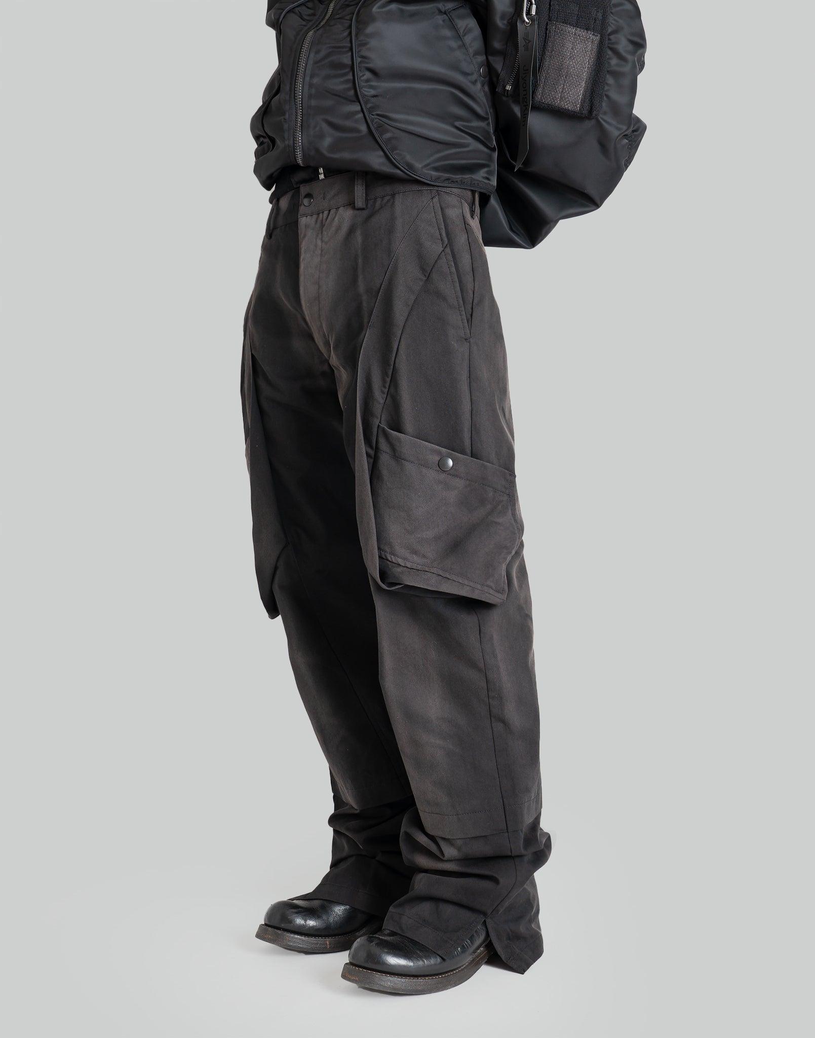 JiyongKim - SUN-BLEACHED DRAPED POCKET TROUSERS - 082plus