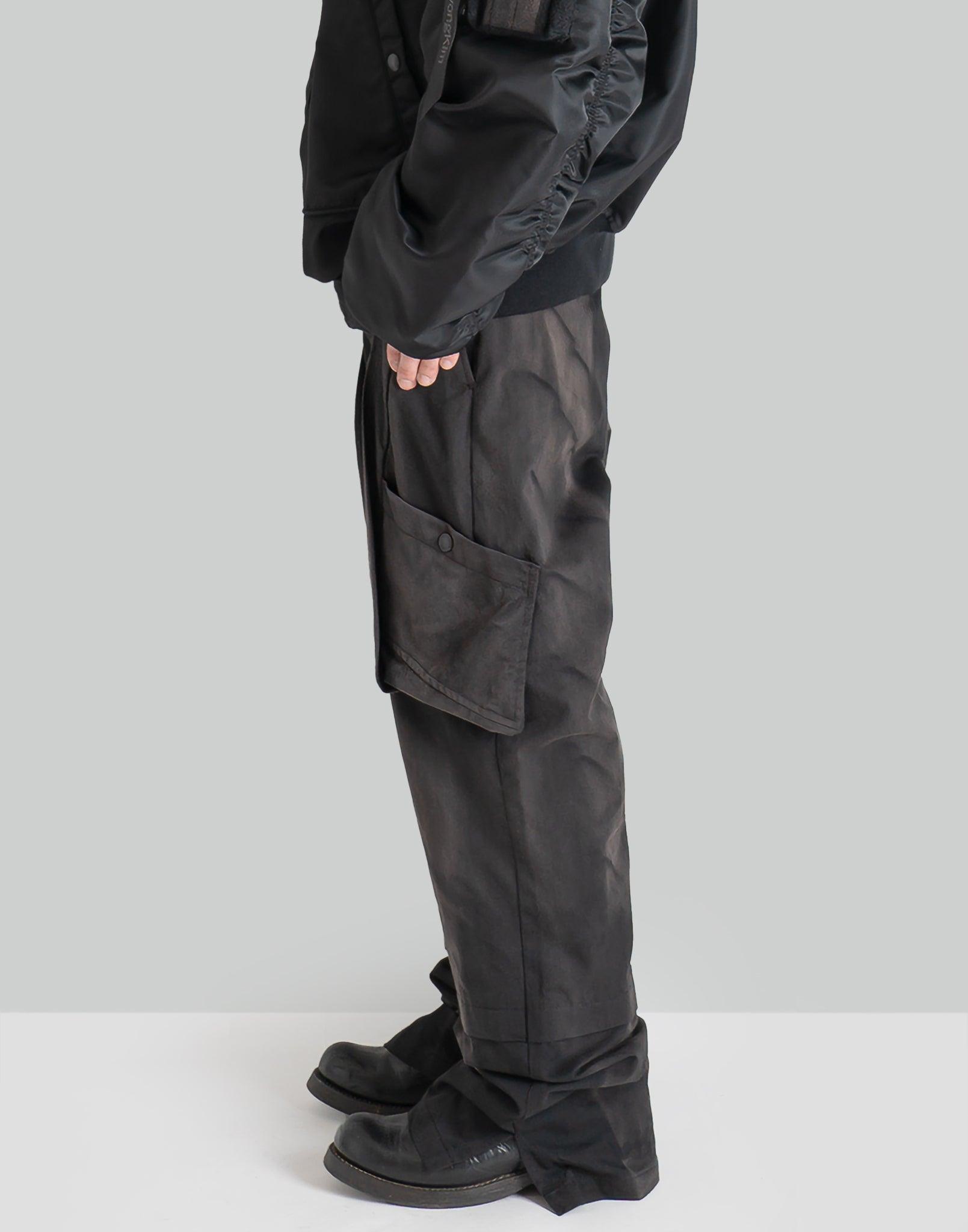 JiyongKim - SUN-BLEACHED DRAPED POCKET TROUSERS - 082plus