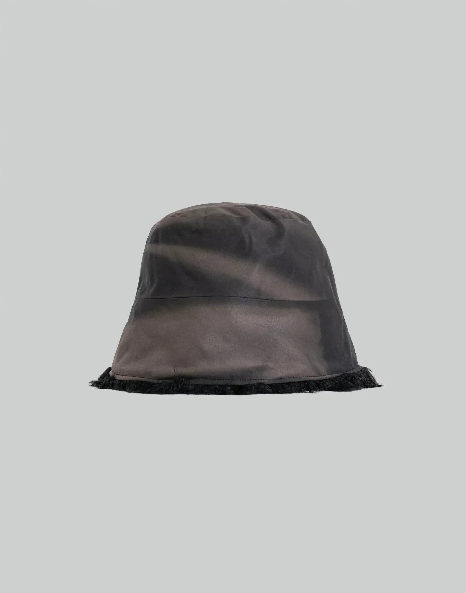 JiyongKim - SUN-BLEACHED FAUX FUR REVERSIBLE BUCKET HAT - 082plus