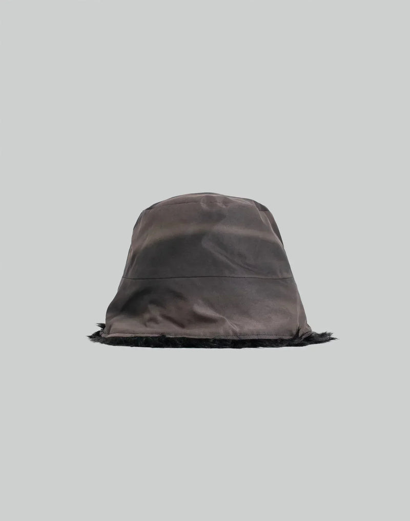 JiyongKim - SUN-BLEACHED FAUX FUR REVERSIBLE BUCKET HAT - 082plus
