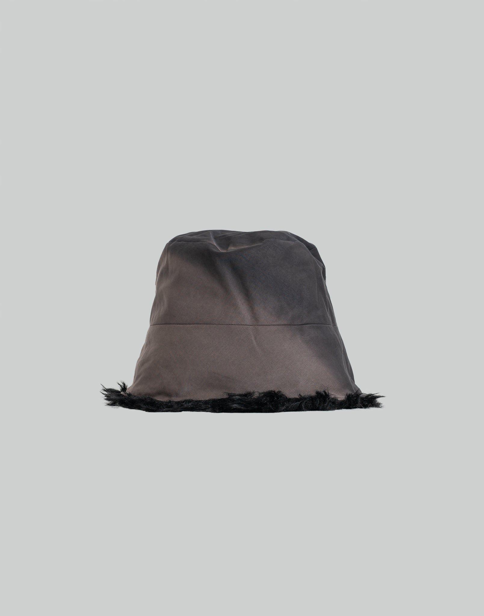 JiyongKim - SUN-BLEACHED FAUX FUR REVERSIBLE BUCKET HAT - 082plus