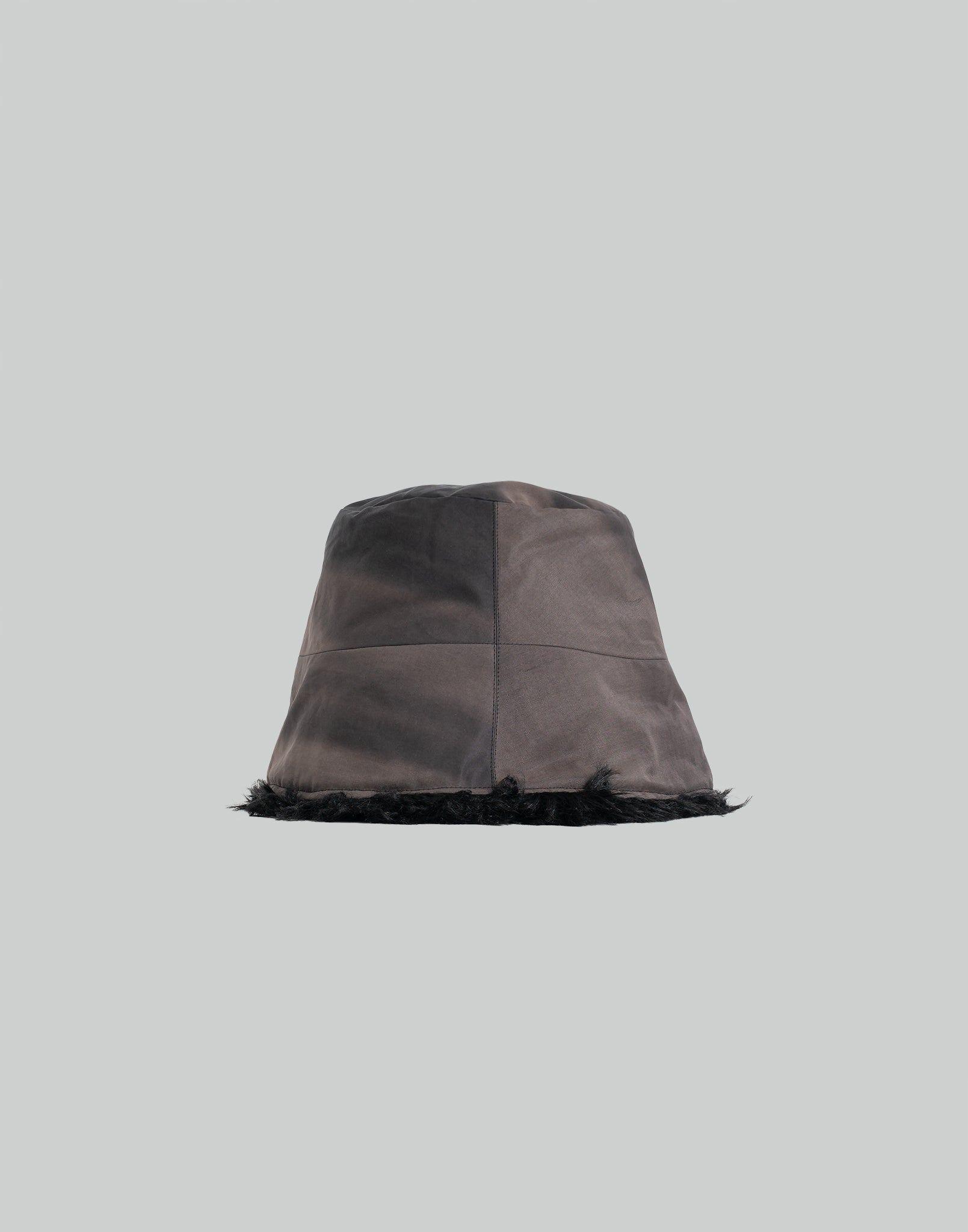JiyongKim - SUN-BLEACHED FAUX FUR REVERSIBLE BUCKET HAT - 082plus