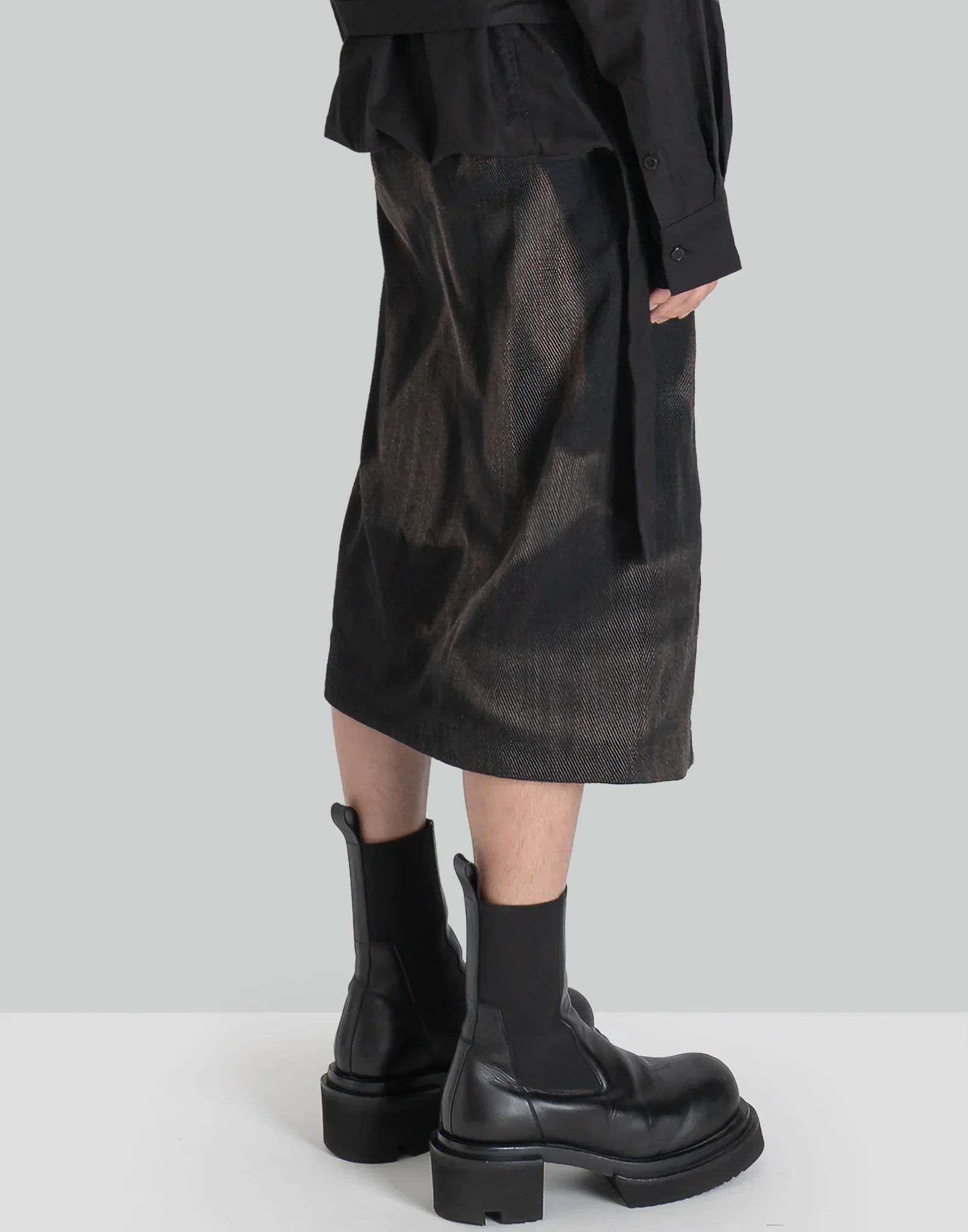 JiyongKim - SUN-BLEACHED FOLDED SKIRT - 082plus