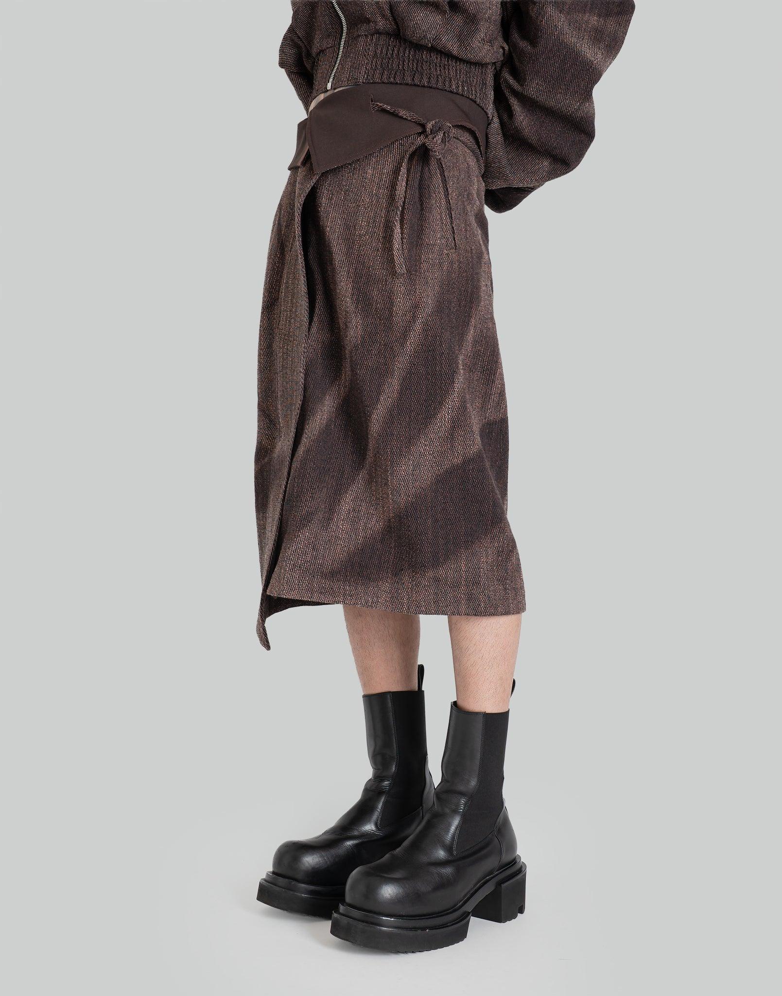 JiyongKim - SUN-BLEACHED FOLDED SKIRT - 082plus