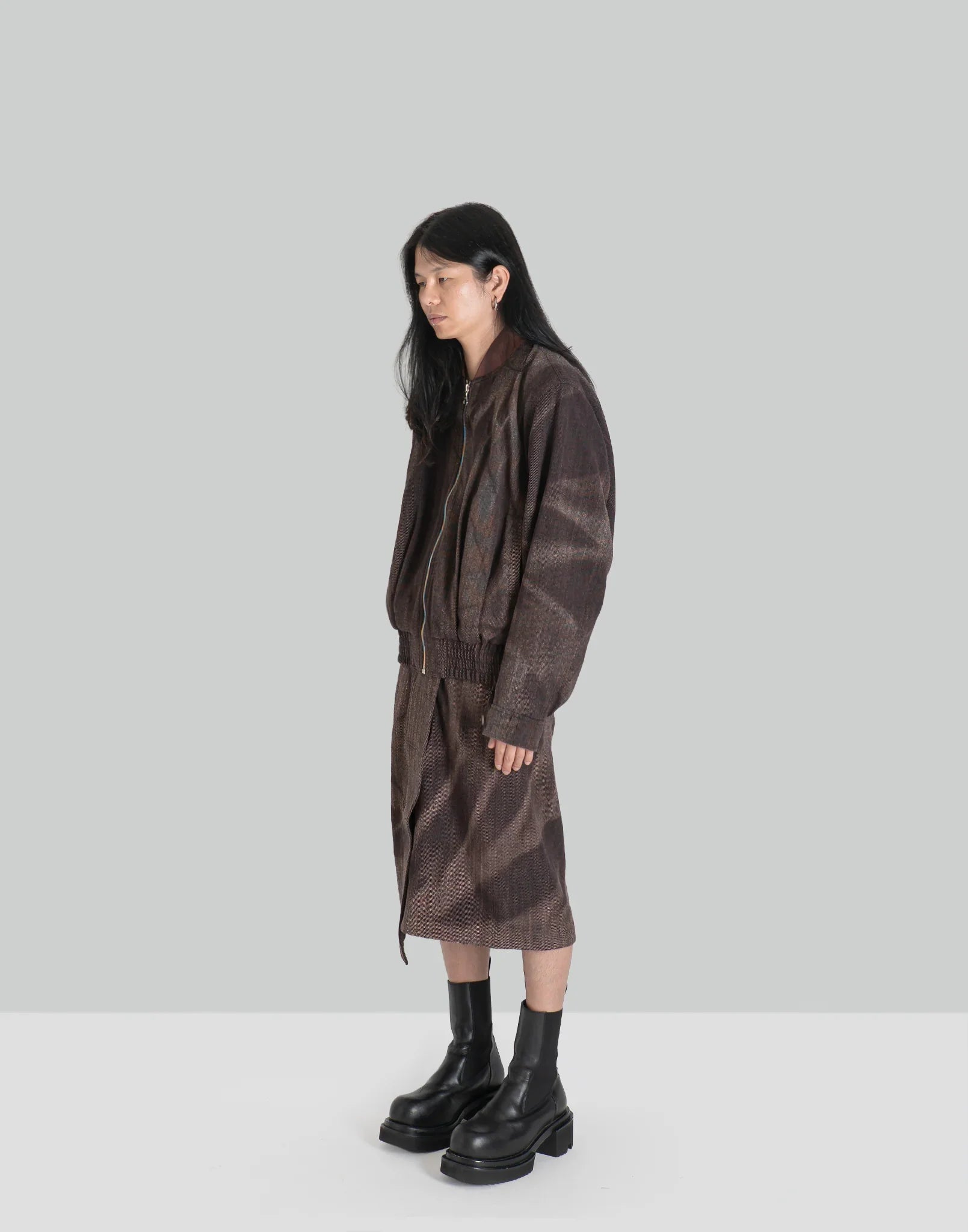 JiyongKim - SUN-BLEACHED FOLDED SKIRT - 082plus